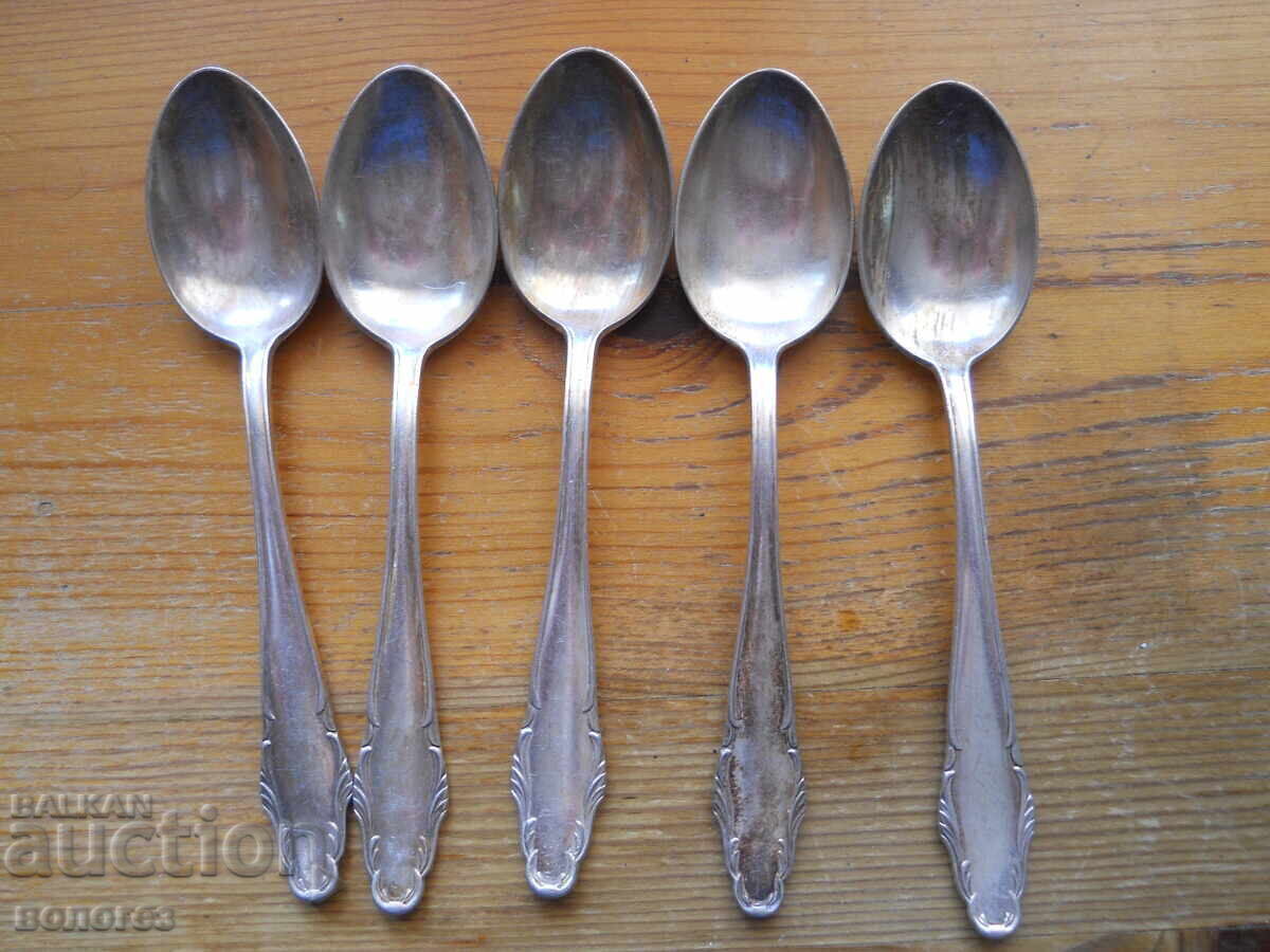 Silver-plated "BMF" tea spoons Austria