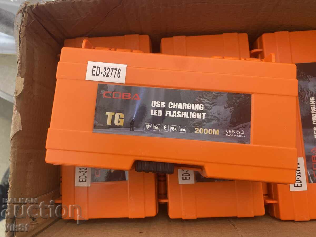 COBA Powerful LED Rechargeable Flashlight - 6