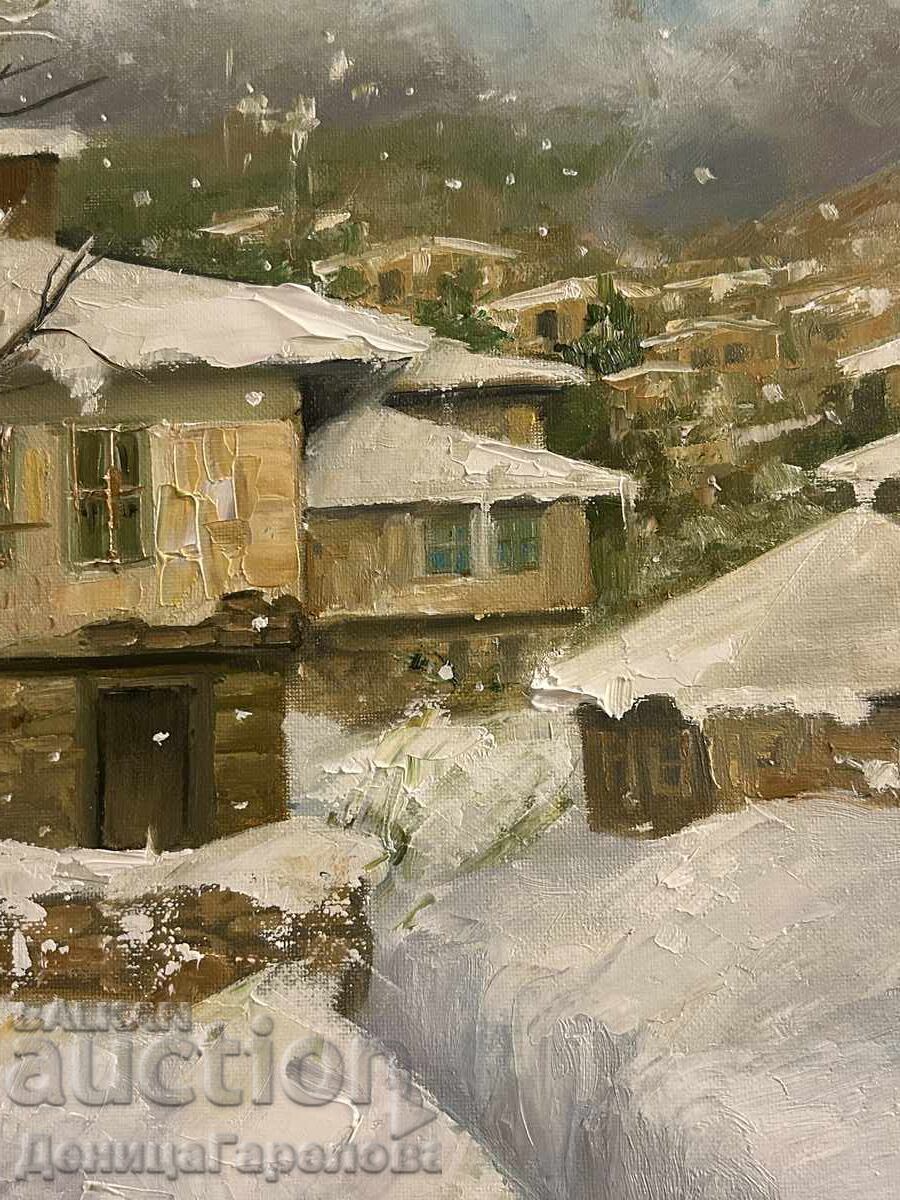 Denitsa Garelova painting 50/40 "Winter in the Village" - 5 Denitsa Garelova painting 50/40 "Winter in the Village" - 5