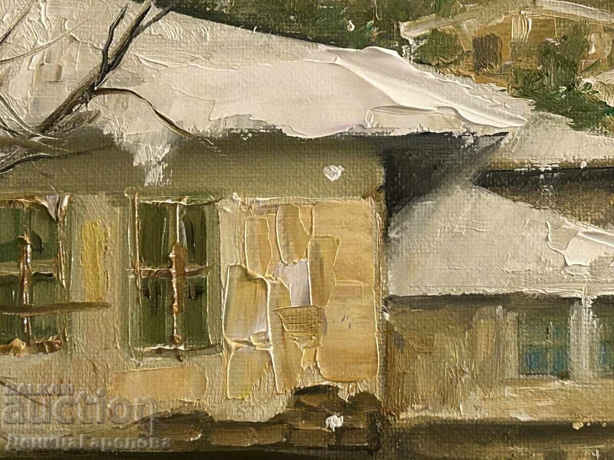 Denitsa Garelova painting 50/40 "Winter in the Village" - 6 Denitsa Garelova painting 50/40 "Winter in the Village" - 6
