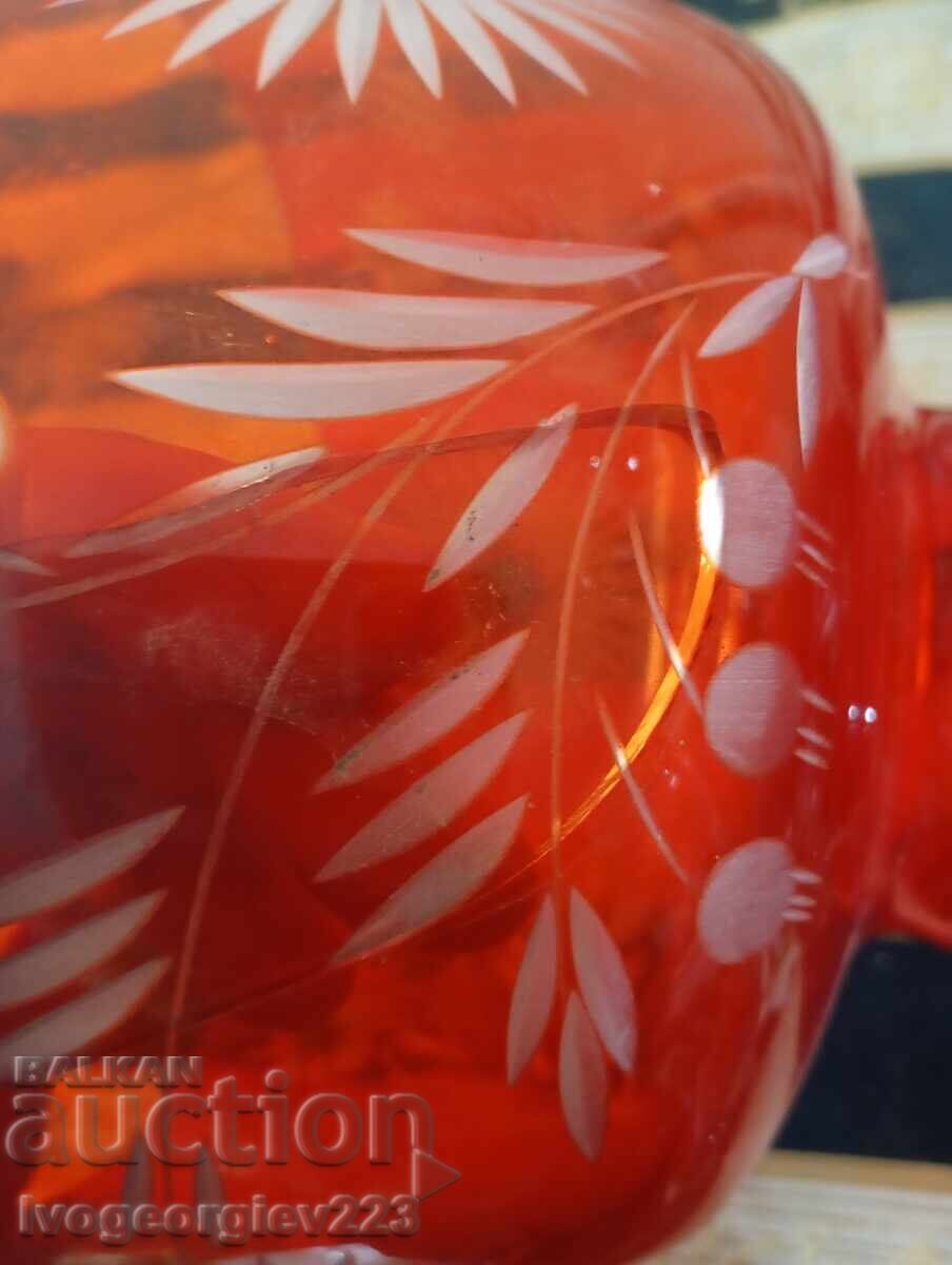 Аукцион Стъклена купа тип бохемия