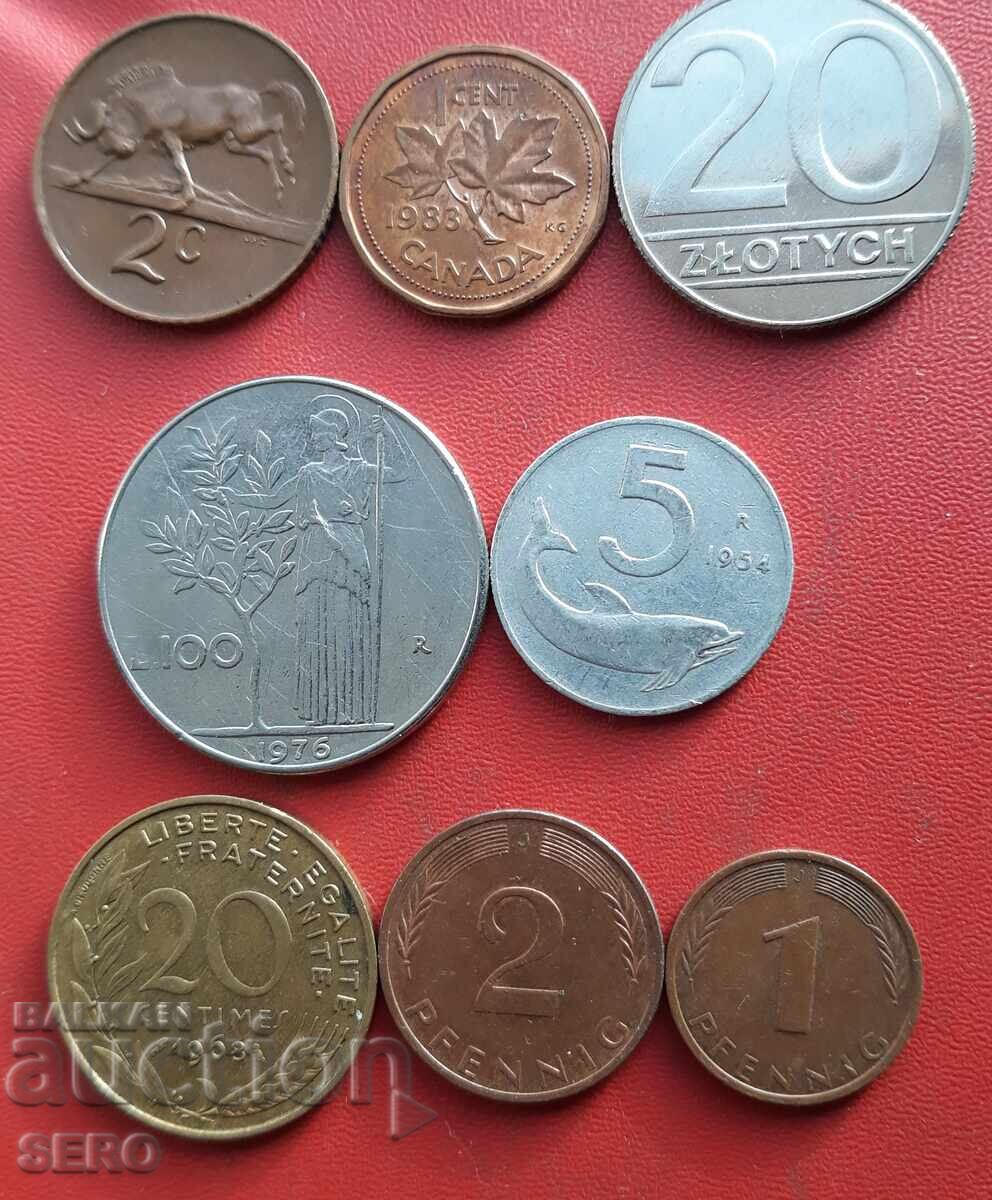 Mixed lot of 8 coins Mixed lot of 8 coins