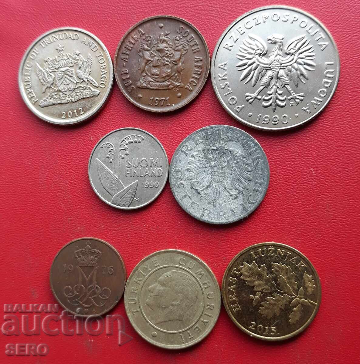 Mixed lot of 8 coins with price 1.00 BGN | € 0.51