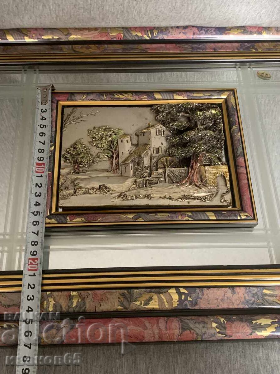 Framed mirror picture, bas-relief, made in Italy 4 - 7 Framed mirror picture, bas-relief, made in Italy 4 - 7