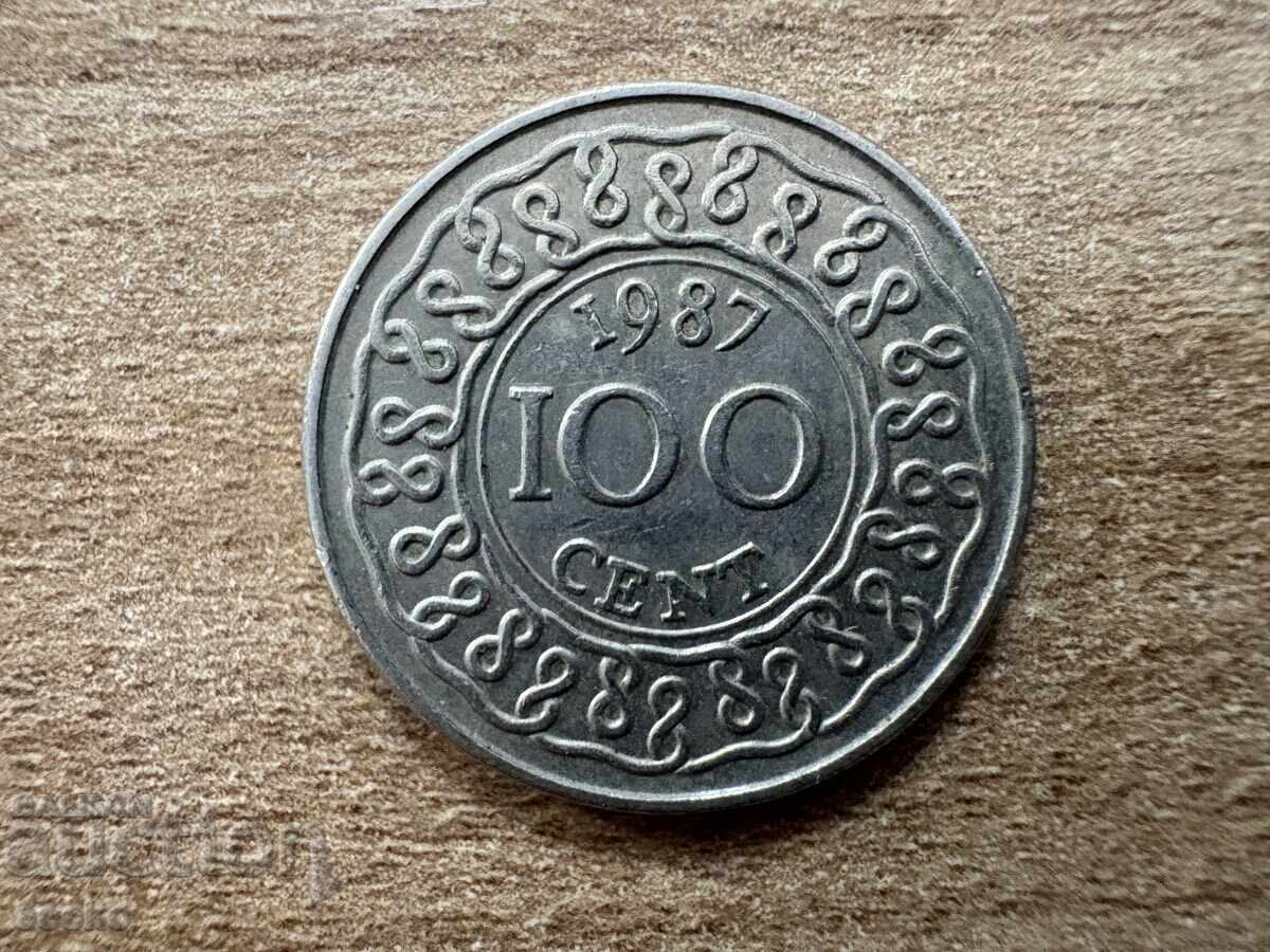 Surinam - 100 cenți (1987) Surinam - 100 cenți (1987)
