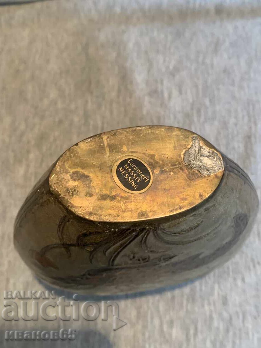 Brass vase with Cloisonne enamel: Floral bronze finish - 5 Brass vase with Cloisonne enamel: Floral bronze finish - 5