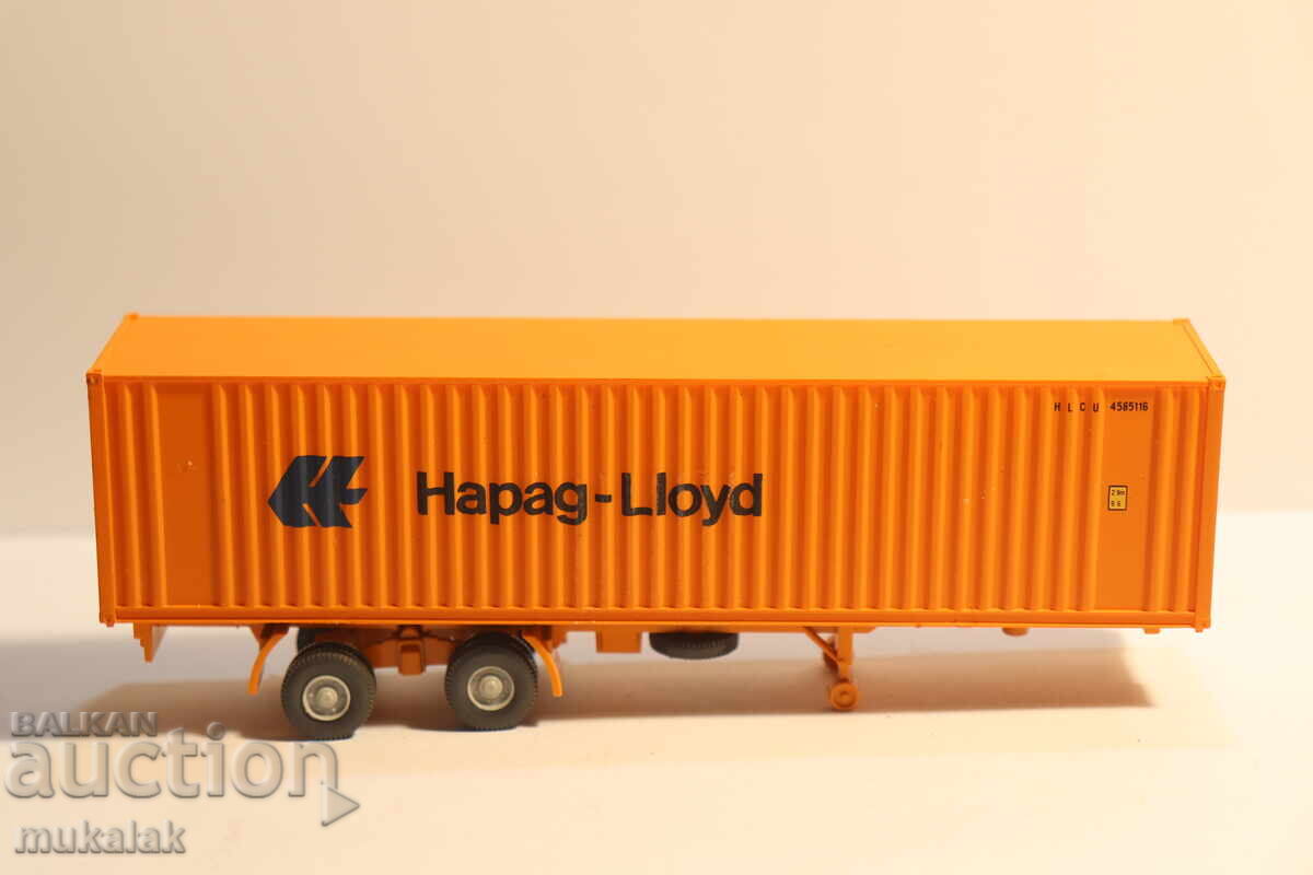 Auction Wiking H0 1/87 Remake Container Van Truck Model Auction Wiking H0 1/87 Remake Container Van Truck Model