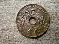 Ολλανδική Ανατολική Ινδία - 1 σεντ (1945)- S- Σαν Φρανσίσκο