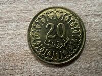 Tunisia - 20 milimi (1993)