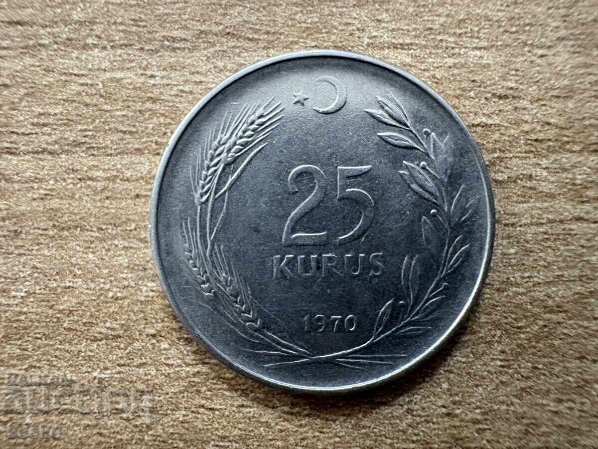 Turcia - 25 kuruş (1970) Turcia - 25 kuruş (1970)