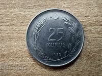 Turcia - 25 kuruş (1970)