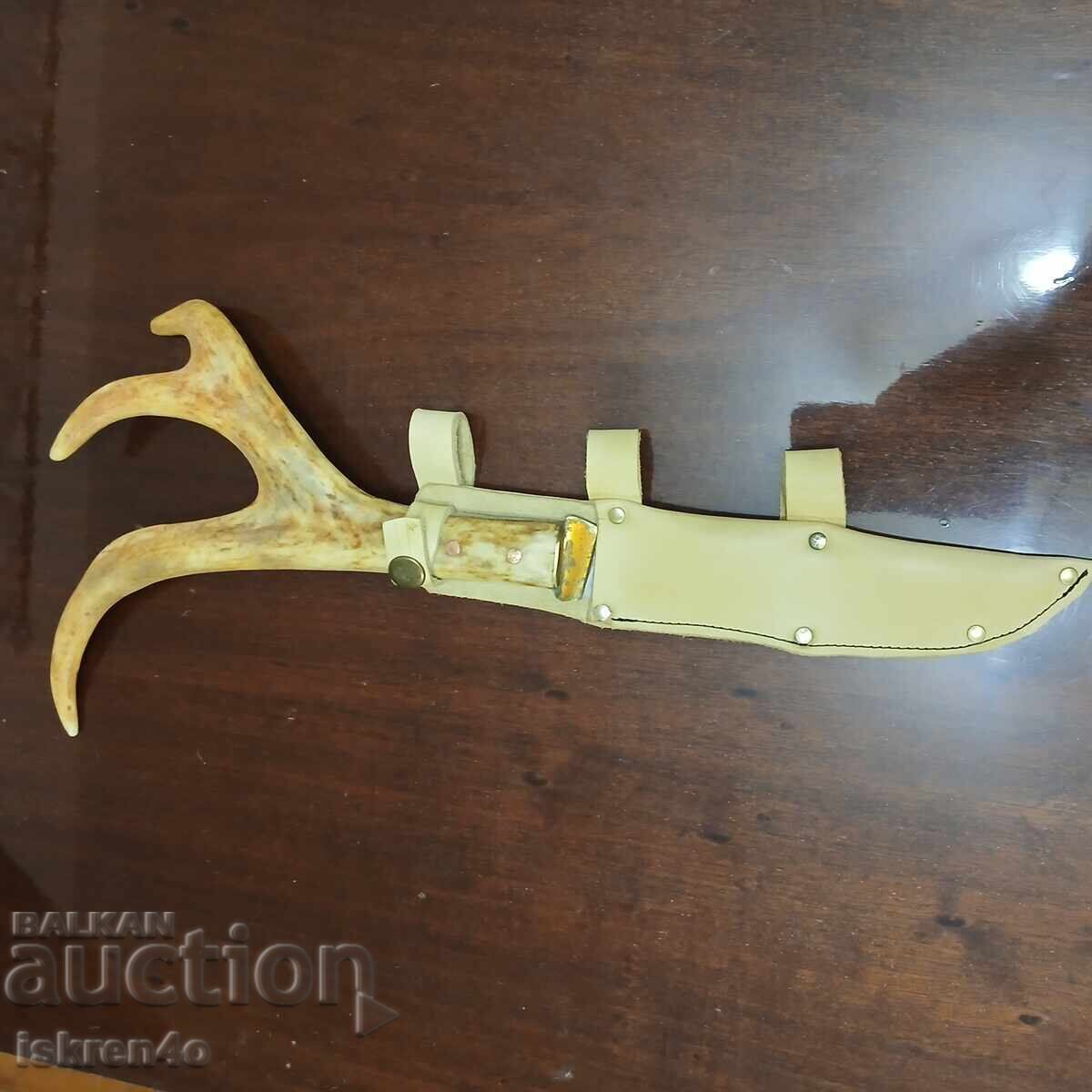 Knife with Deer Antler with price 130.00 BGN | € 66.47
