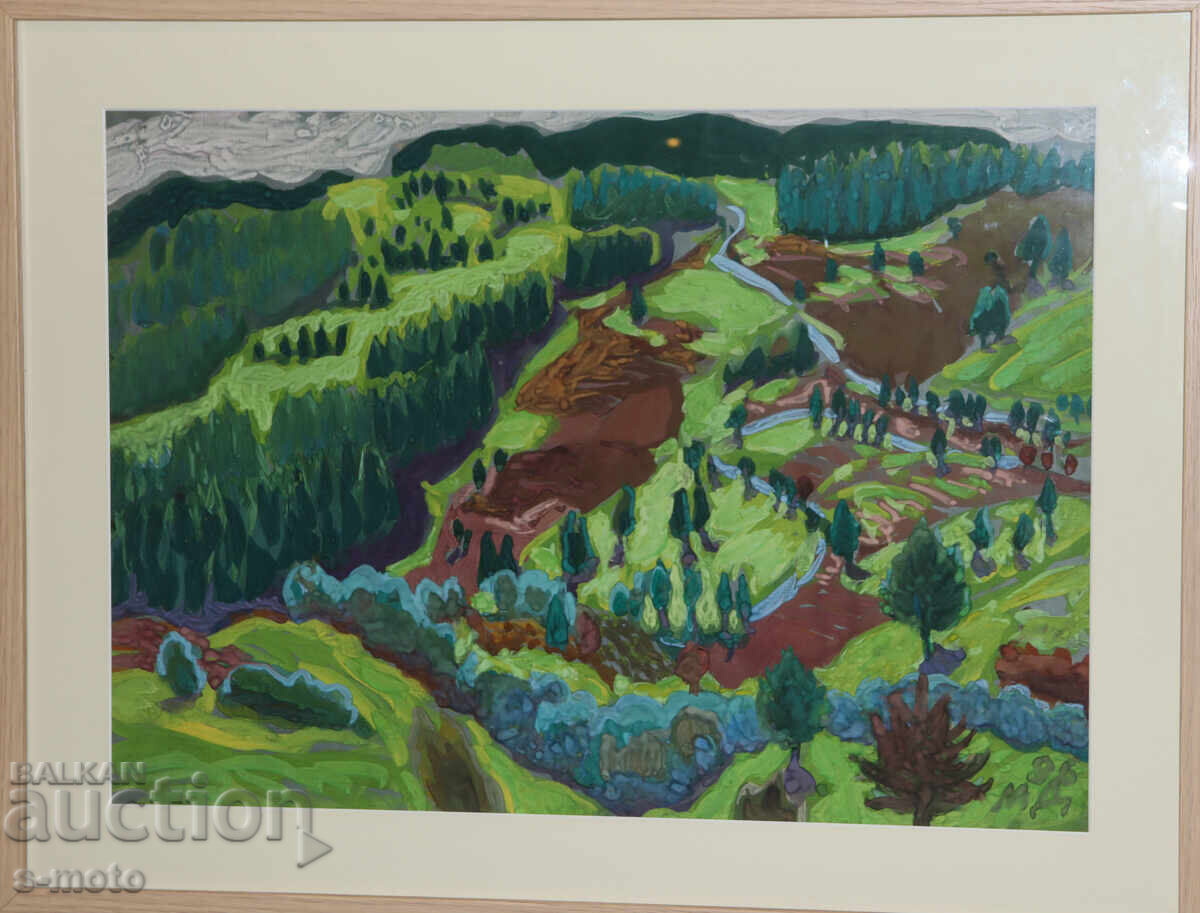 Παράδοση Μίμη Ντόμπρεβα / 1953 - / ανοιξιάτικο τοπίο λόφοι Παράδοση Μίμη Ντόμπρεβα / 1953 - / ανοιξιάτικο τοπίο λόφοι