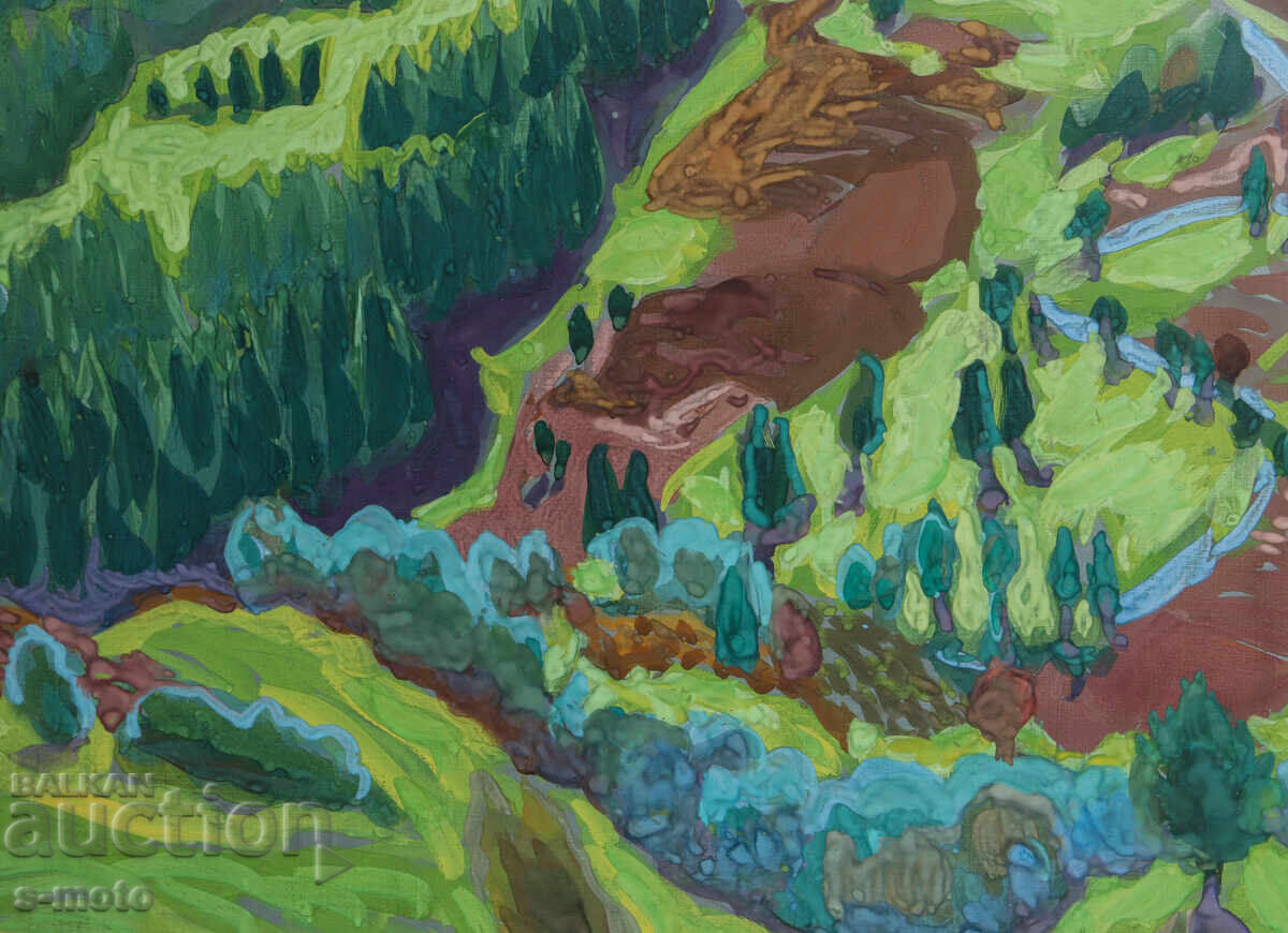 Μίμη Ντόμπρεβα / 1953 - / ανοιξιάτικο τοπίο λόφοι - 7 Μίμη Ντόμπρεβα / 1953 - / ανοιξιάτικο τοπίο λόφοι - 7