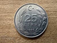 Τουρκία - 25 λίρες (1986)