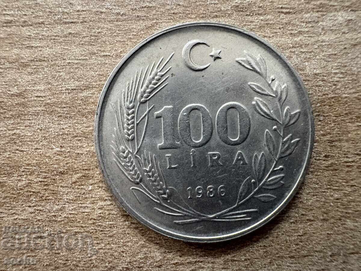 Τουρκία - 100 λίρες (1986) Τουρκία - 100 λίρες (1986)
