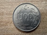 Τουρκία - 100 λίρες (1986)