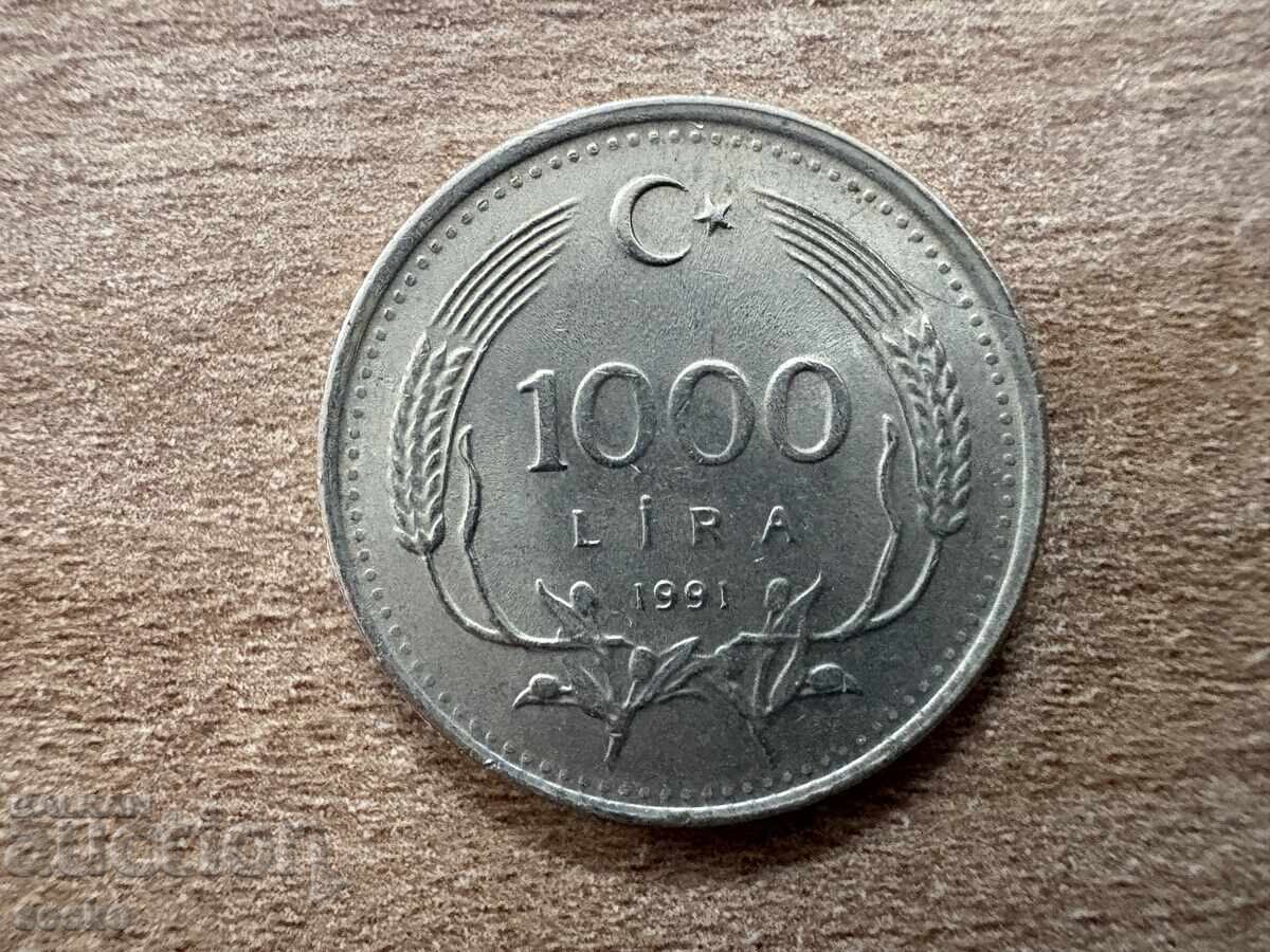 Турция - 1000 лири (1991) Турция - 1000 лири (1991)