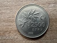 Turcia - 2500 lire (1992)