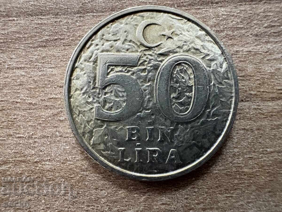 Turkey - 50,000 Lira (2000)