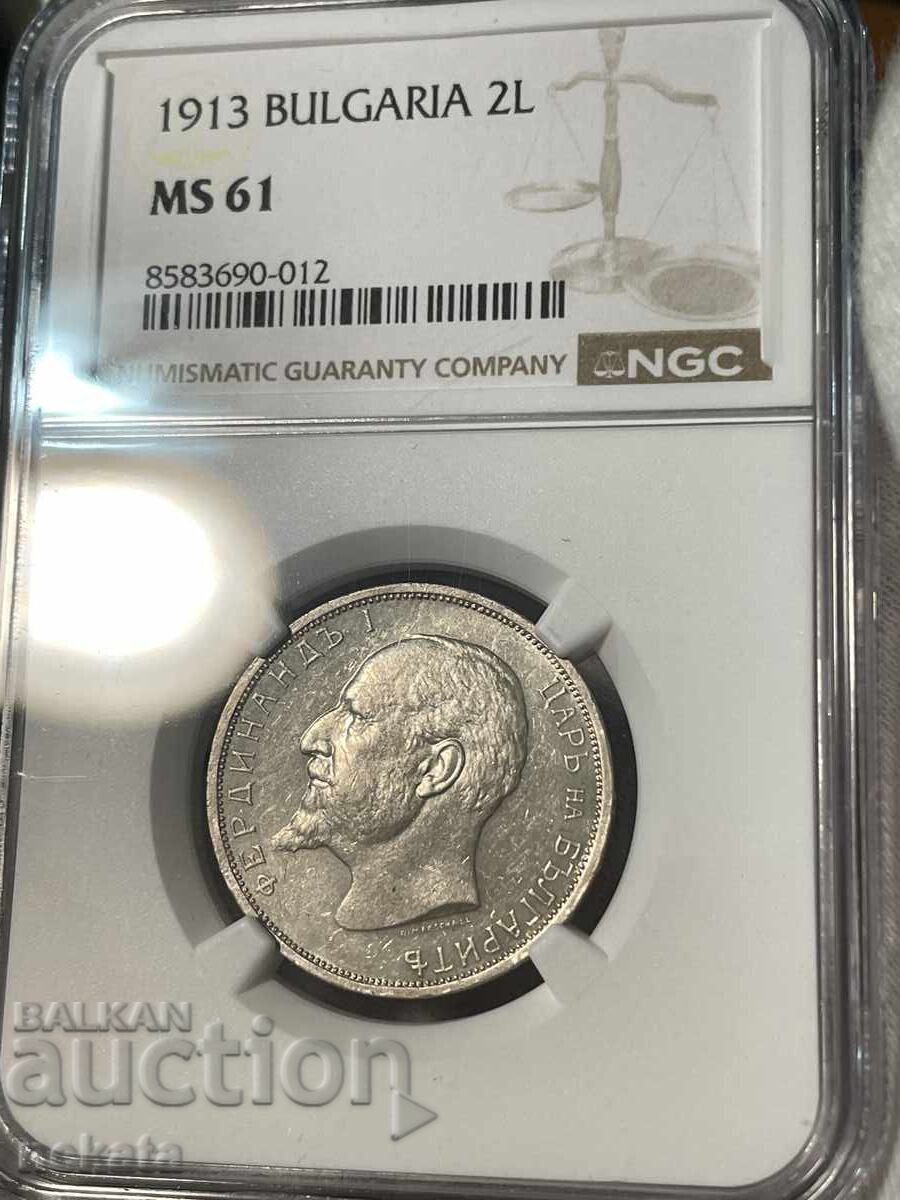 2 lei 1913 g. MS61 NGC 2 lei 1913 g. MS61 NGC