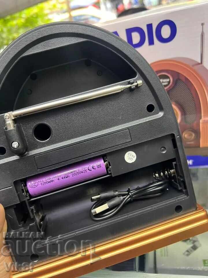 Radio vintage cu trei unde AM/FM/SM cu BT, USB/ TF-NNS 7061BT - 6