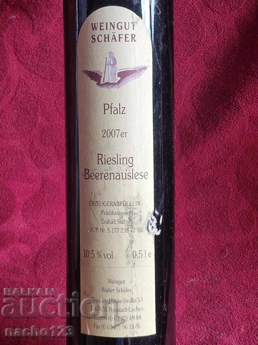 Licitație Sticlă de vin roșu german de calitate, 2007