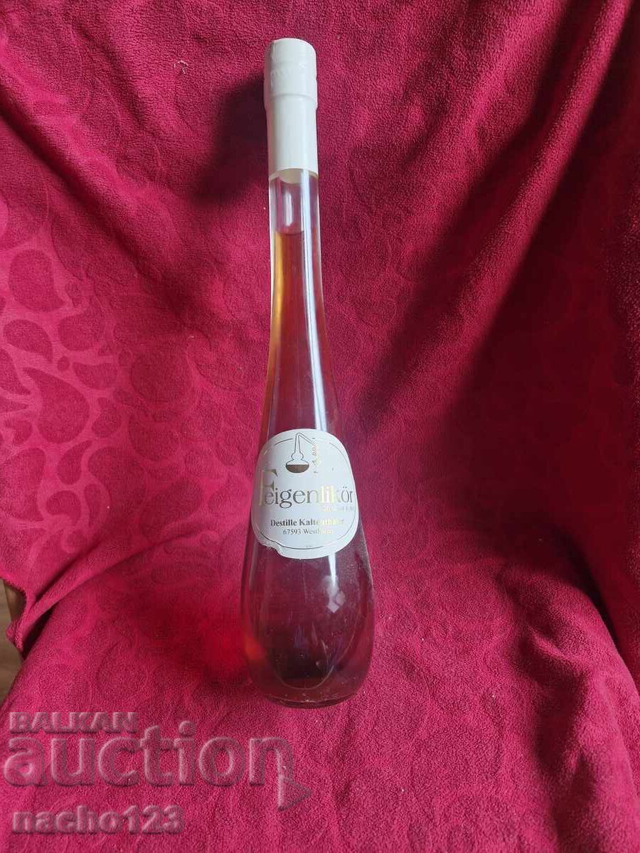 Bottle of branded German liqueur