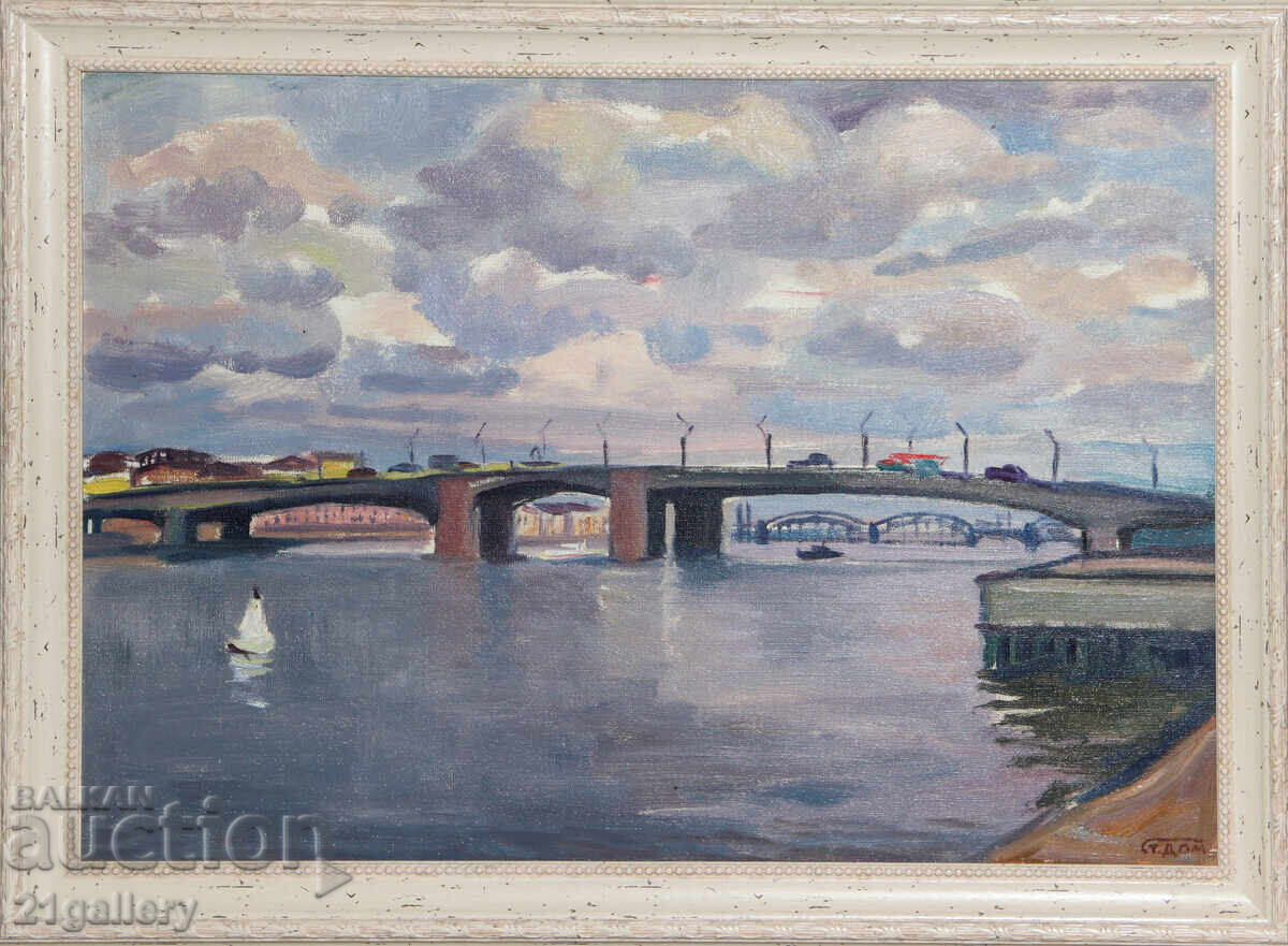 Καθηγητής Στογιάν Ντομούστσιεφ (1935-2021) Τοπίο από την Αγία Πετρούπολη με τιμή 800.00 BGN | € 409.03