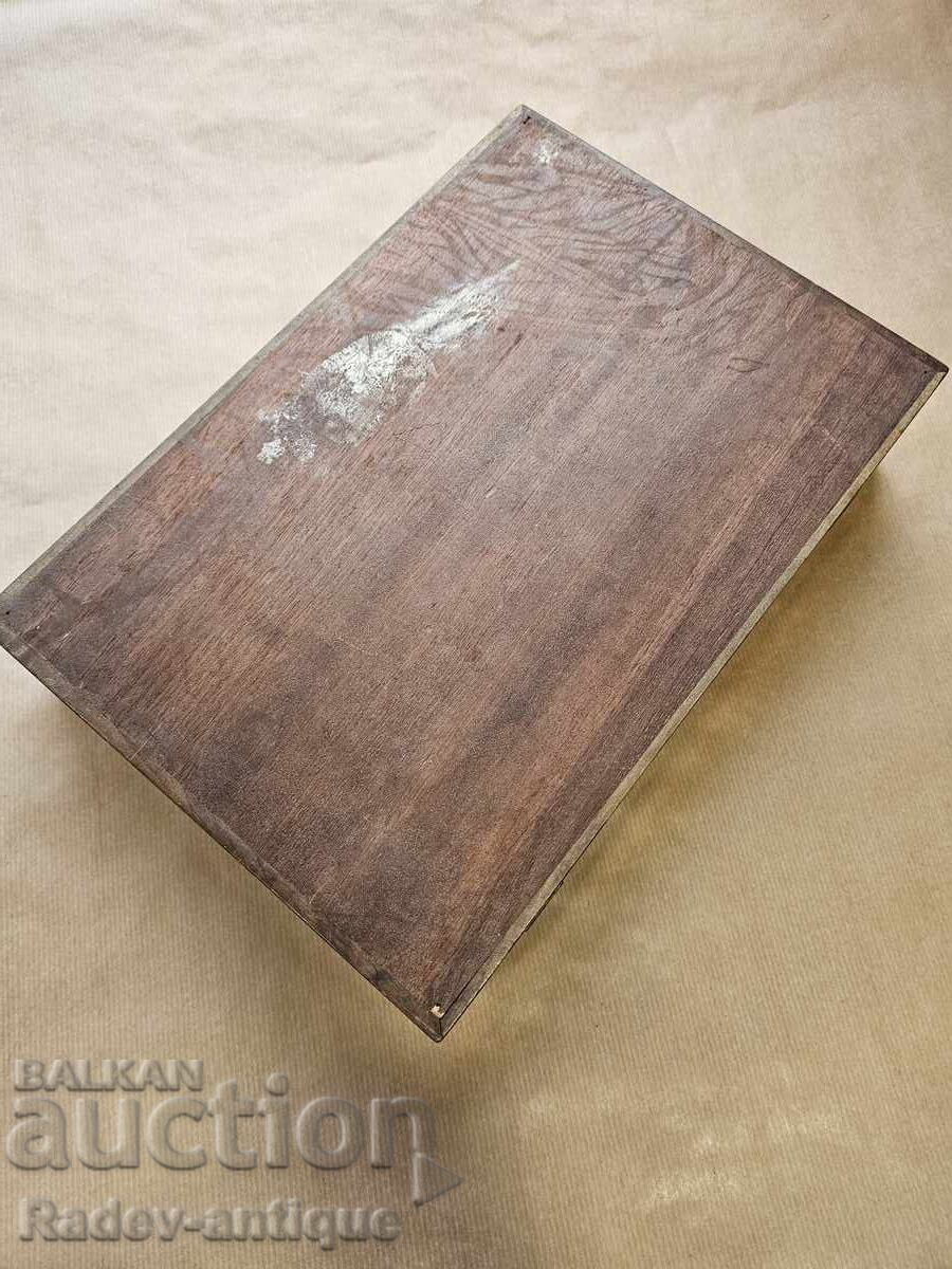 Old Bulgarian wooden box with a reaper from the 1930s - 6 Old Bulgarian wooden box with a reaper from the 1930s - 6