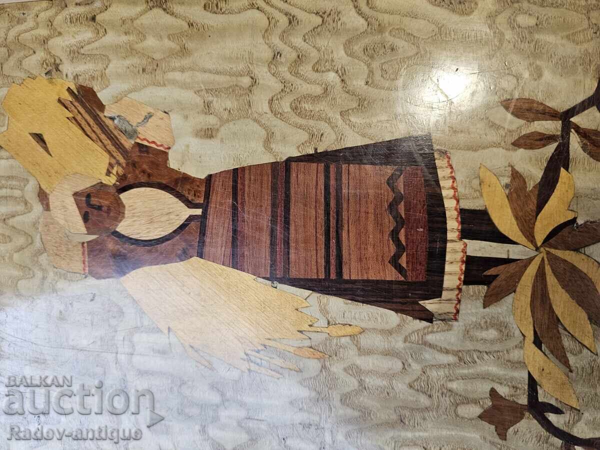 Old Bulgarian wooden box with a reaper from the 1930s - 7 Old Bulgarian wooden box with a reaper from the 1930s - 7