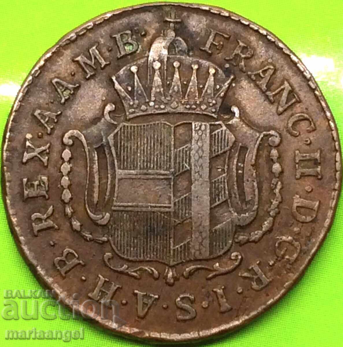 1 Кройцер 1794 Австрия Франц II Н - Гюнцбург - рядка - 7