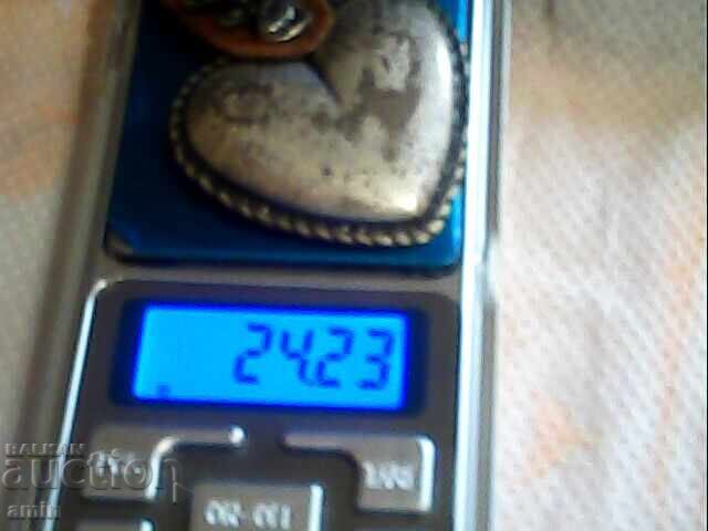 Silver Hearts Dog Tag - 5