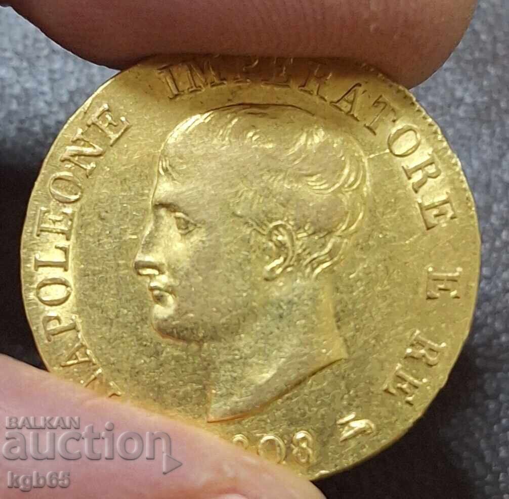 Auction 40 Lira Gold 1808. Very Rare!!! RR Auction 40 Lira Gold 1808. Very Rare!!! RR