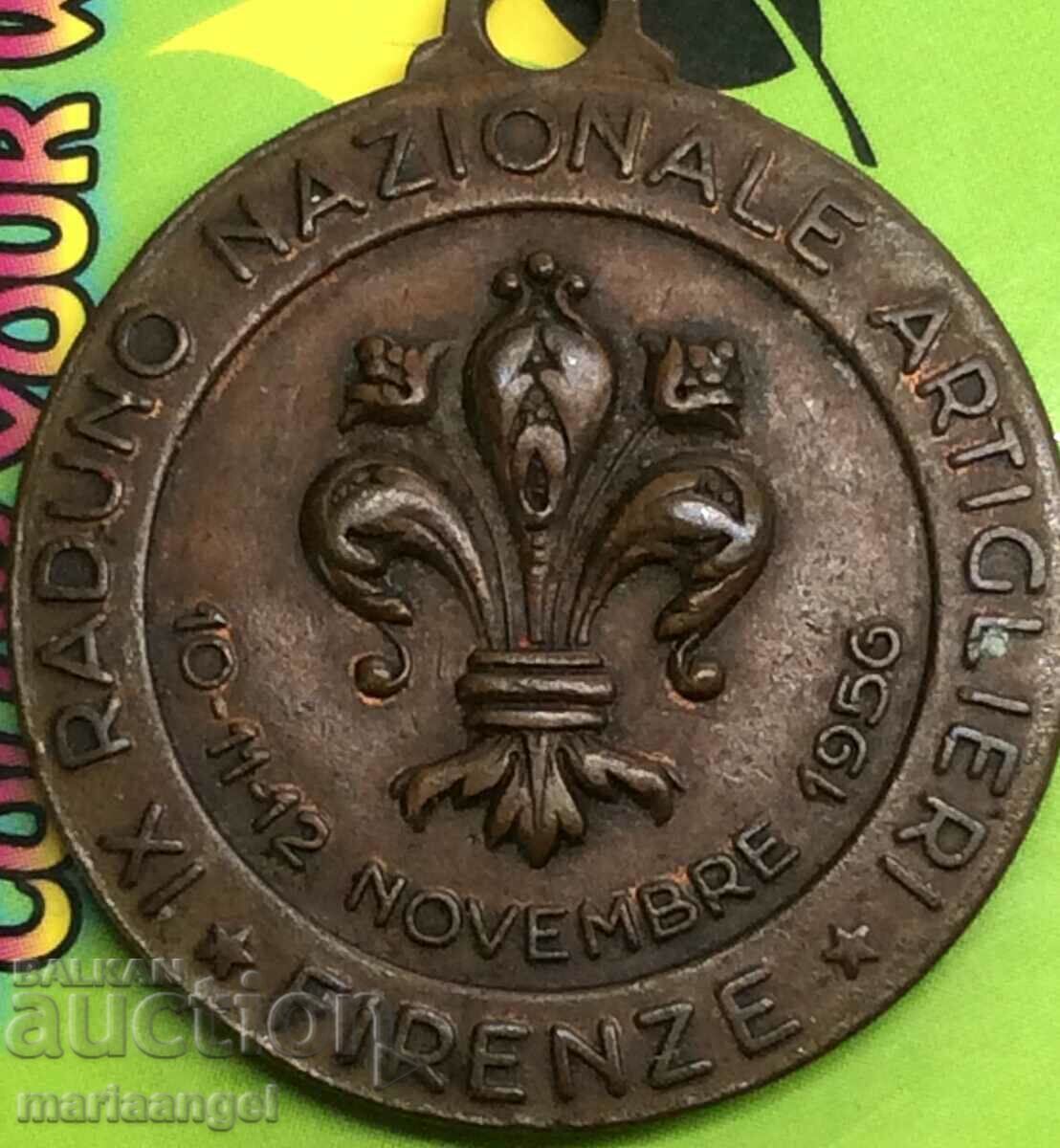 Italy Medal 1956 "National Congress of Artillerymen" Florence - 6