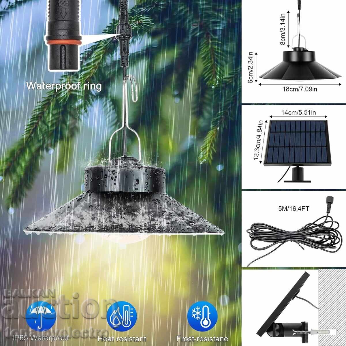 Δημοπρασία Σολάρ φαναράκι 920lm με τηλεχειριστήριο IP65