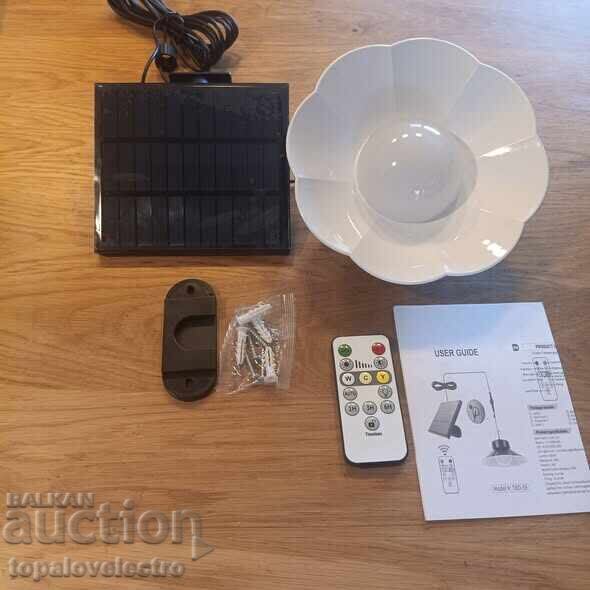 Παράδοση Σολάρ φαναράκι 920lm με τηλεχειριστήριο IP65