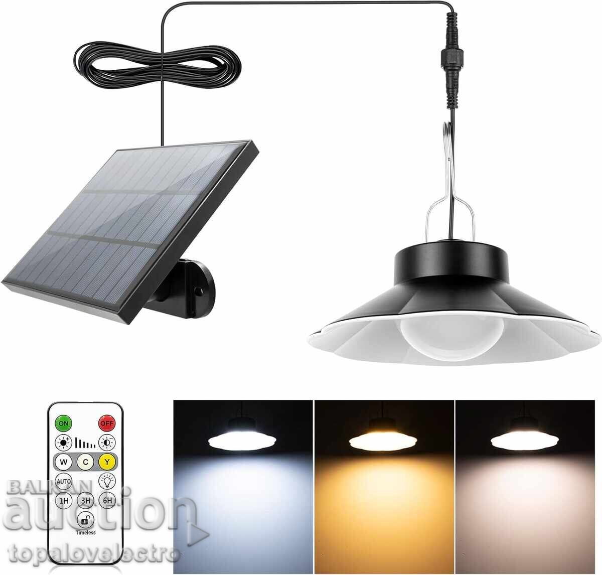 Σολάρ φαναράκι 920lm με τηλεχειριστήριο IP65