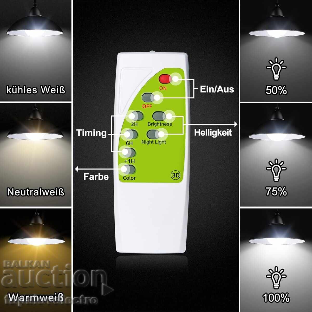 Auction  Solar hanging lamp with remote control, 3 light colors