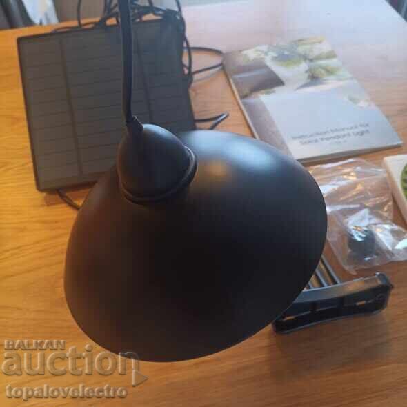 Solar hanging lamp with remote control, 3 light colors - 5