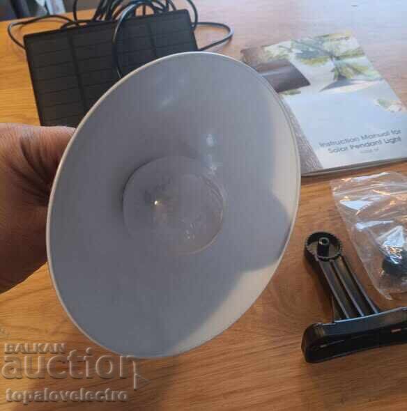 Solar hanging lamp with remote control, 3 light colors - 6