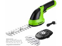 Foarfece de tuns iarba și arbuști, 2 în 1, 7.2V, 2000 mAh