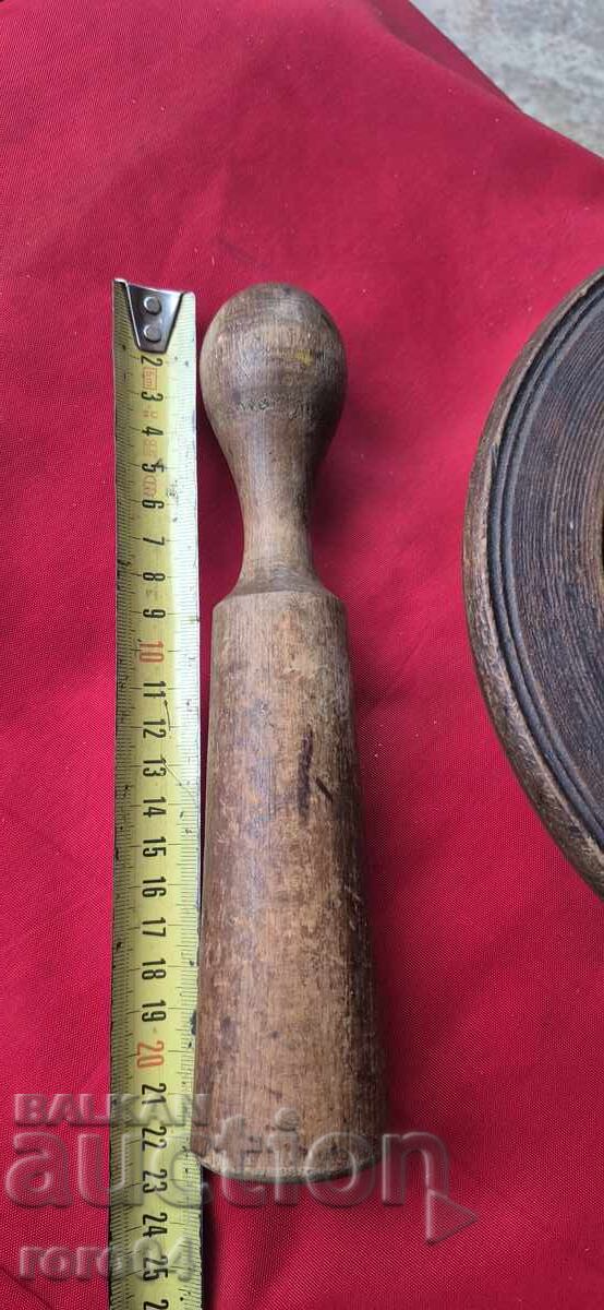 HAVANCHE WITH A PESTLE - MORTAR - WOODEN - 5