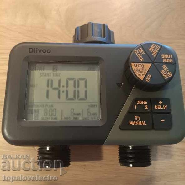 Προγραμματιζόμενος χρονοδιακόπτης ποτίσματος – 2 έξοδοι, 2 ζώνες - 5