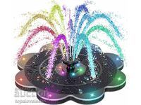 Fântână solară cu 14 LED-uri – Model 2025 upgrade