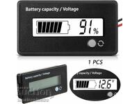 Indicator de capacitate și tensiune baterie 12V–84V