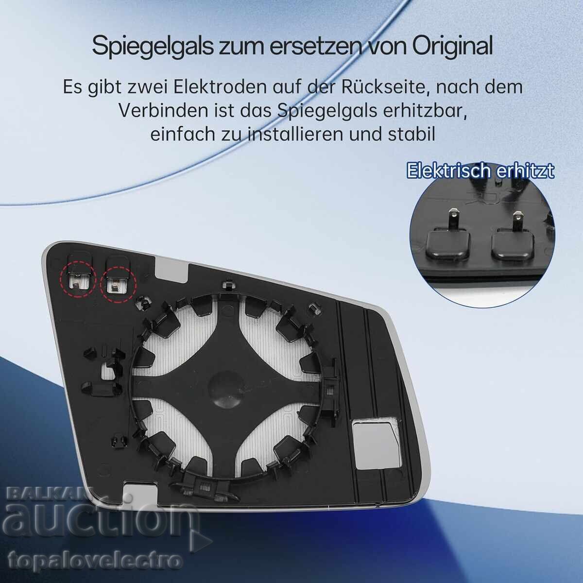 Auction  Mirror glass for Mercedes - left, aspherical and heated