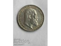 Row of silver coins 3 marks 1910 Germany Württemberg