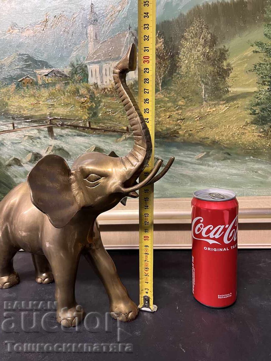 Μεγάλος, χάλκινος ελέφαντας με τιμή 120.00 BGN | € 61.36 Μεγάλος, χάλκινος ελέφαντας με τιμή 120.00 BGN | € 61.36