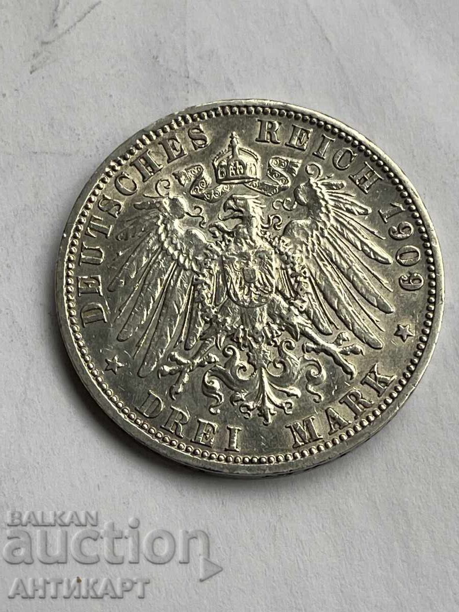 Germany Rare Silver Coin 3 Mark 1909 Prussia Silver with price 57.00 BGN | € 29.14 Germany Rare Silver Coin 3 Mark 1909 Prussia Silver with price 57.00 BGN | € 29.14